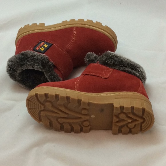 MAIYUN Leather Girls/Boys Warm Snow Boots  Boots - Picture 4 of 6